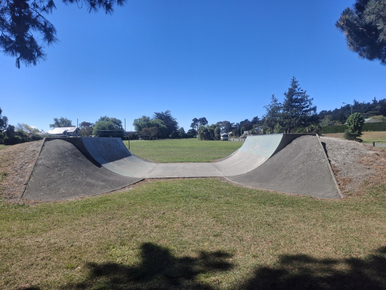 Skate ramp at Waikuku Beach Oval